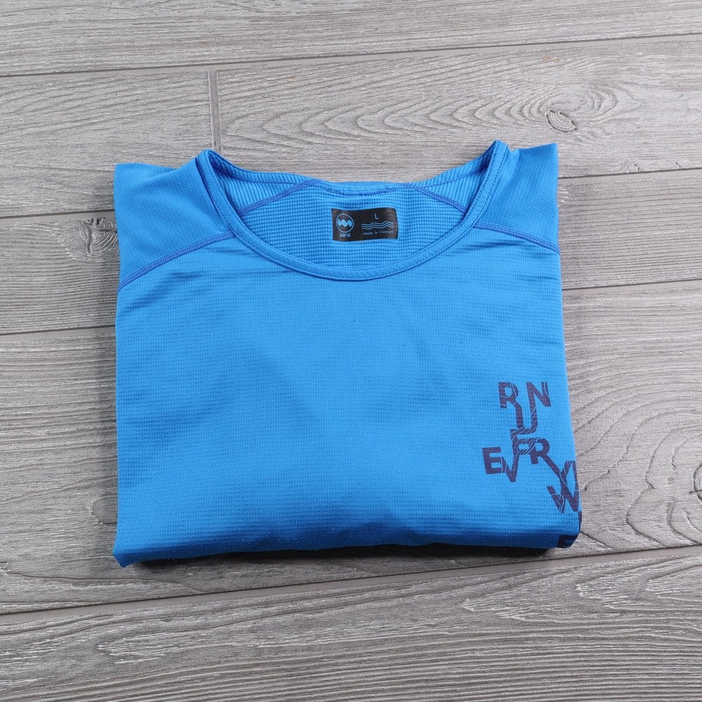Janji Helio Tech Tee Micro Grid Pattern T-Shirt Men's Large Running Lightweight